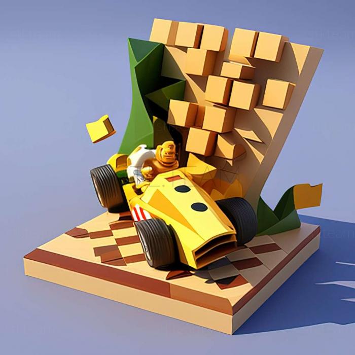 3D model LEGO Stunt Rally game (STL)